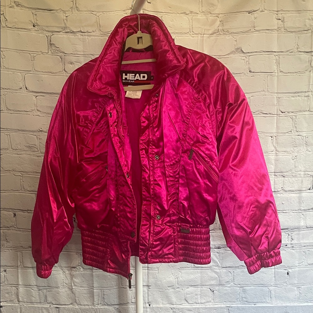 HEAD Fuchsia Satin Ski/Bomber Jacket